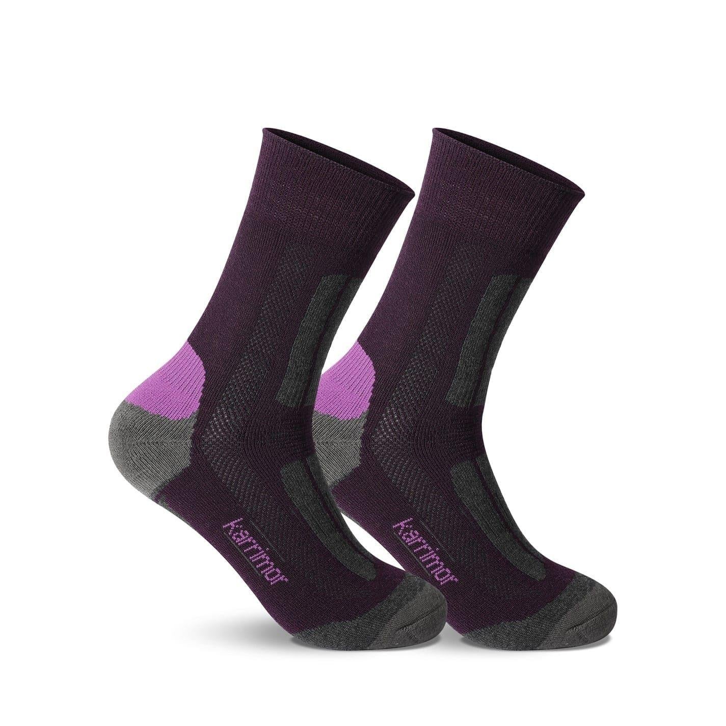 Purple - Front - Karrimor Womens-Ladies Walking Socks (Pack of 2)