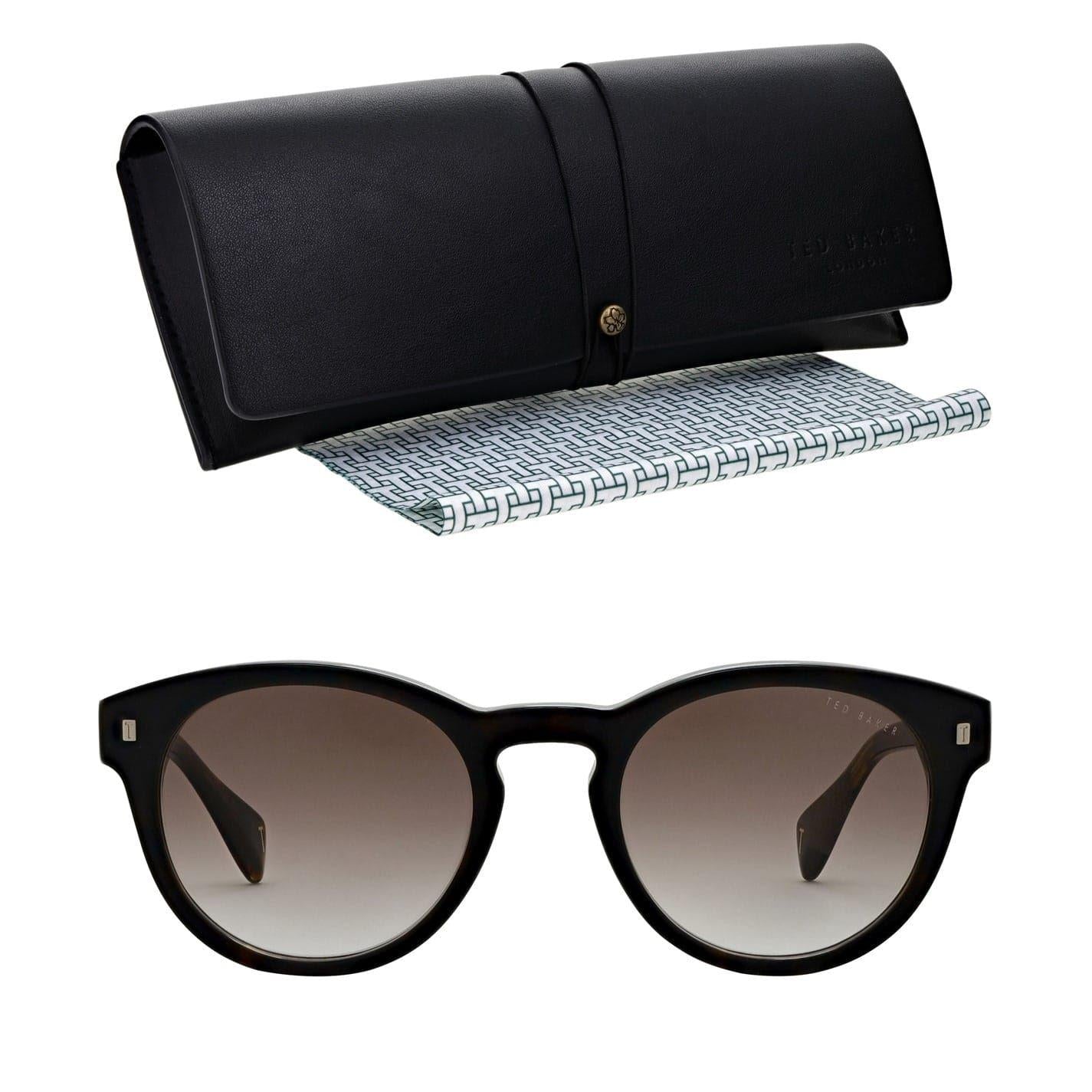 Tortoise Flecked - Lifestyle - Ted Baker Unisex Adult Bak Dax Round Sunglasses