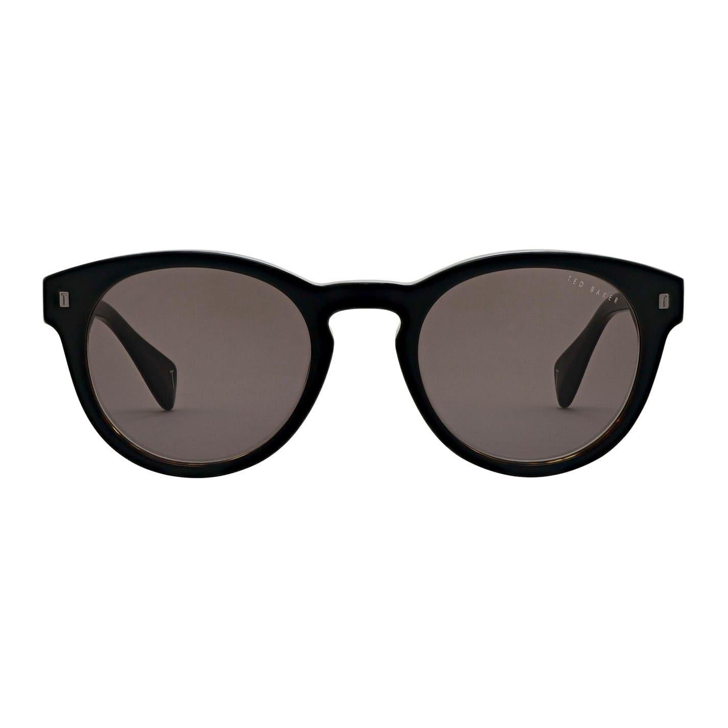 Black-Tortoise Flecked - Front - Ted Baker Unisex Adult Bak Dax Round Sunglasses