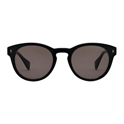 Black-Tortoise Flecked - Front - Ted Baker Unisex Adult Bak Dax Round Sunglasses