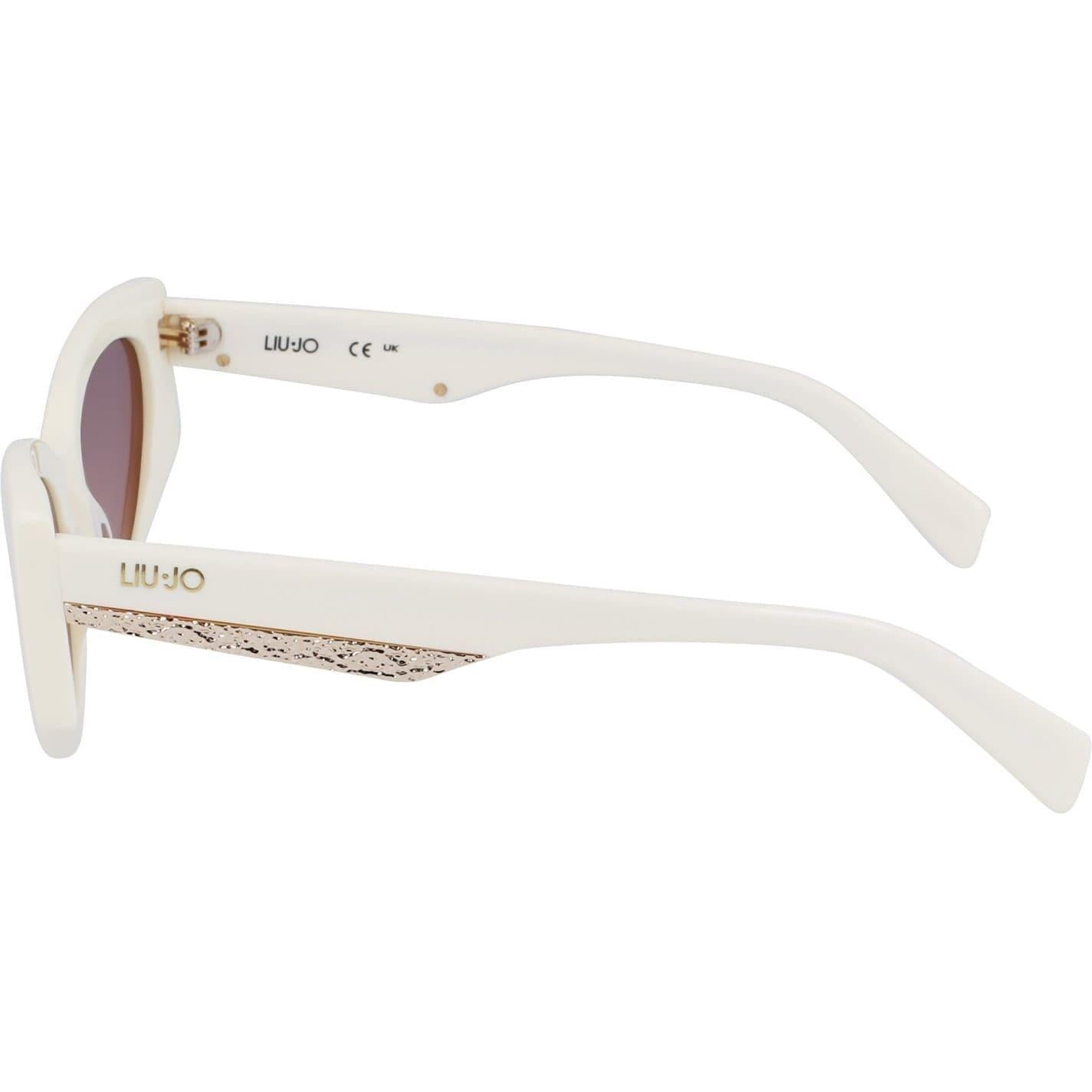 White - Side - Liu Jo Womens-Ladies Cat Eye Sunglasses