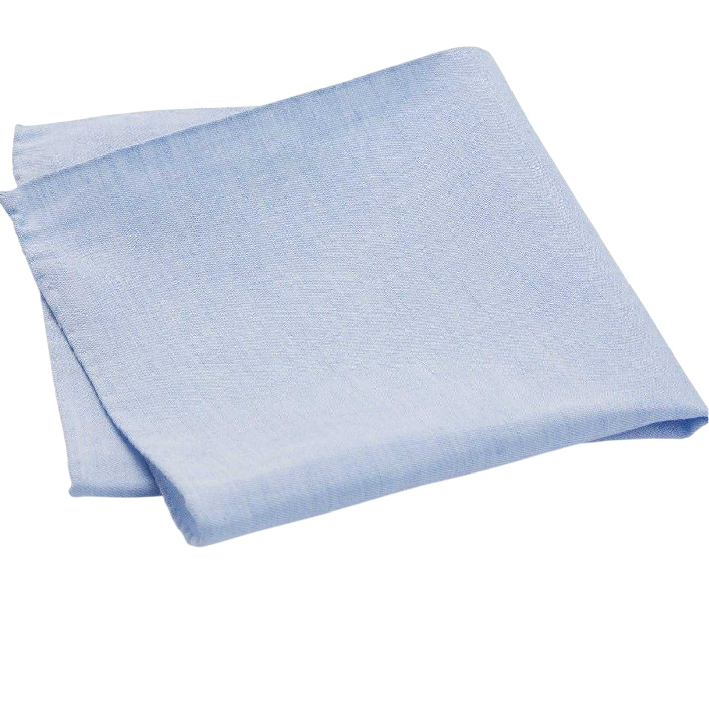 Blue - Front - Boss Plain Linen Blend Formal Pocket Square