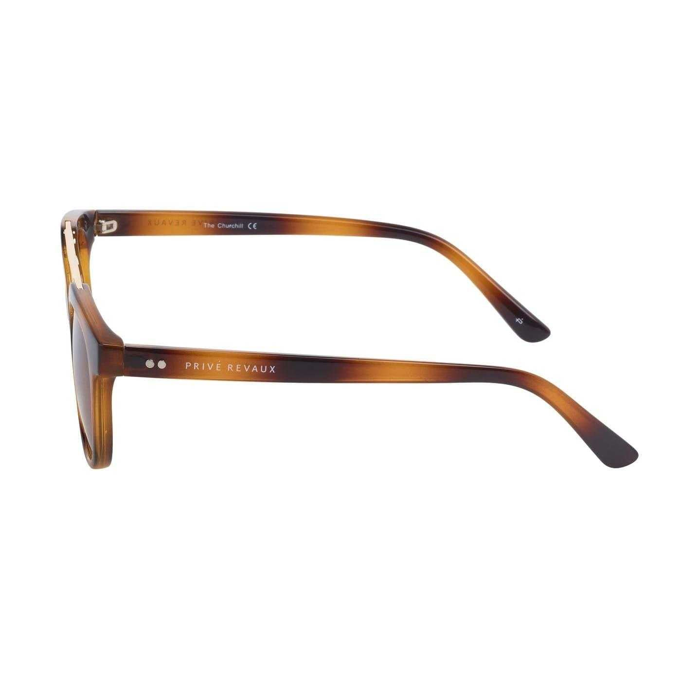 Brown Marble - Back - Prive Revaux Unisex Adult The Churchill Sunglasses