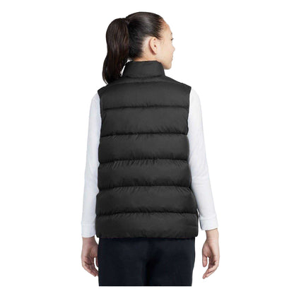 Black - Back - Nike Childrens-Kids Sleeveless Puffer Jacket