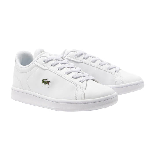 White - Front - Lacoste Childrens-Kids Carnaby Pro Trainers