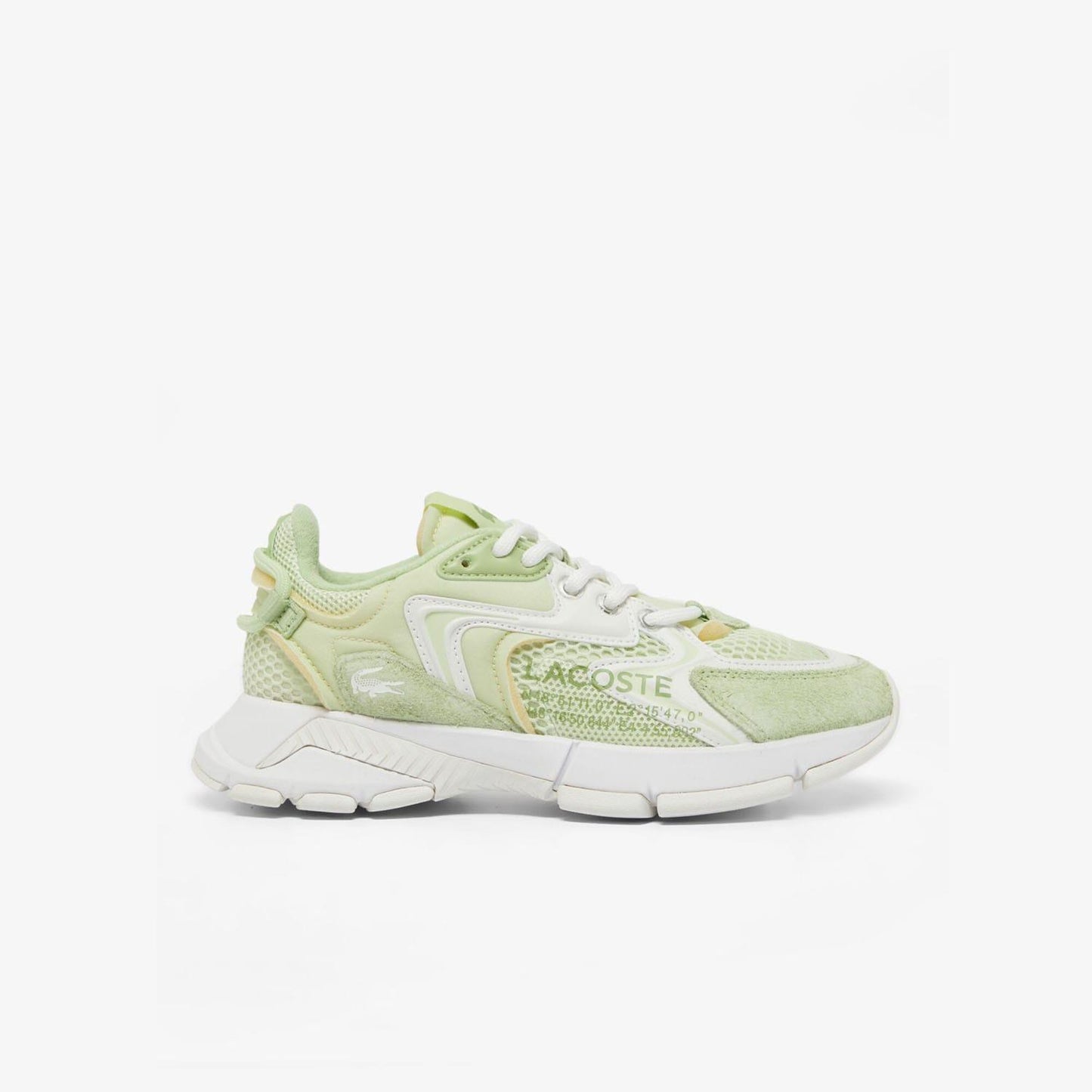Green-White - Front - Lacoste Womens-Ladies L003 Neo Trainers