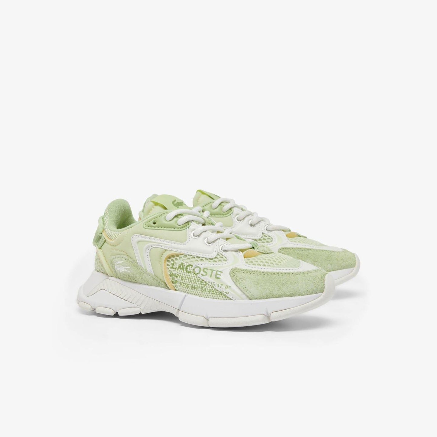 Green-White - Back - Lacoste Womens-Ladies L003 Neo Trainers