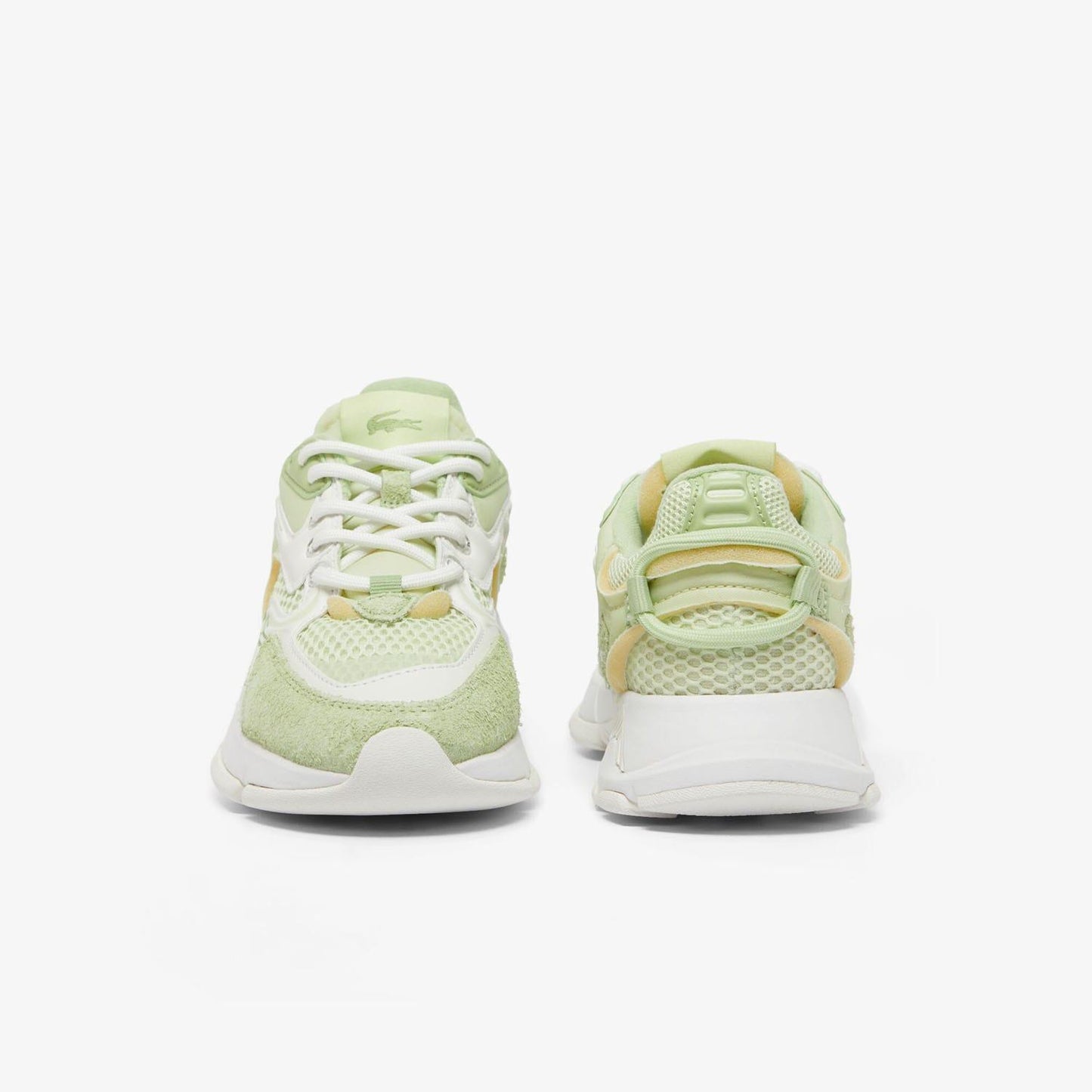 Green-White - Pack Shot - Lacoste Womens-Ladies L003 Neo Trainers