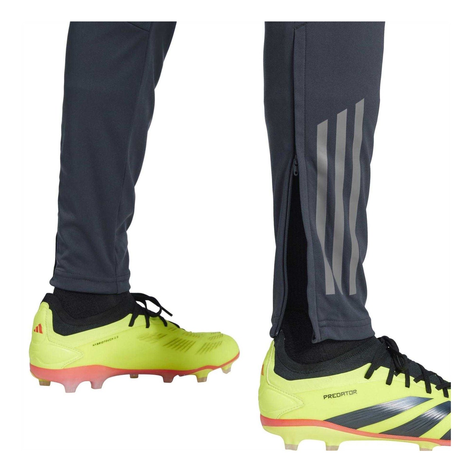 Dark Grey - Side - Adidas Mens Tiro Tapered Tracksuit Bottoms