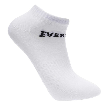 White - Back - Everlast Childrens-Kids Trainer Socks (Pack of 3)