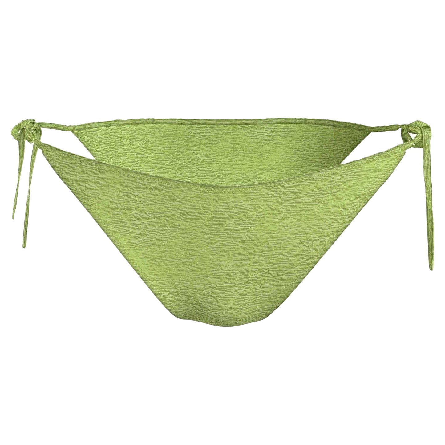 Sharp Green - Front - Calvin Klein Womens-Ladies Textured Bikini Bottoms