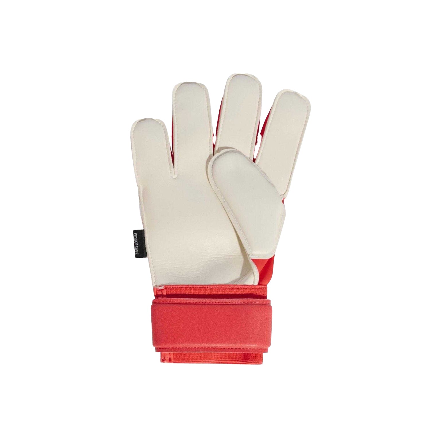 White-Red - Side - Adidas Childrens-Kids Predator Match Fingersave Football Goalkeeper Gloves