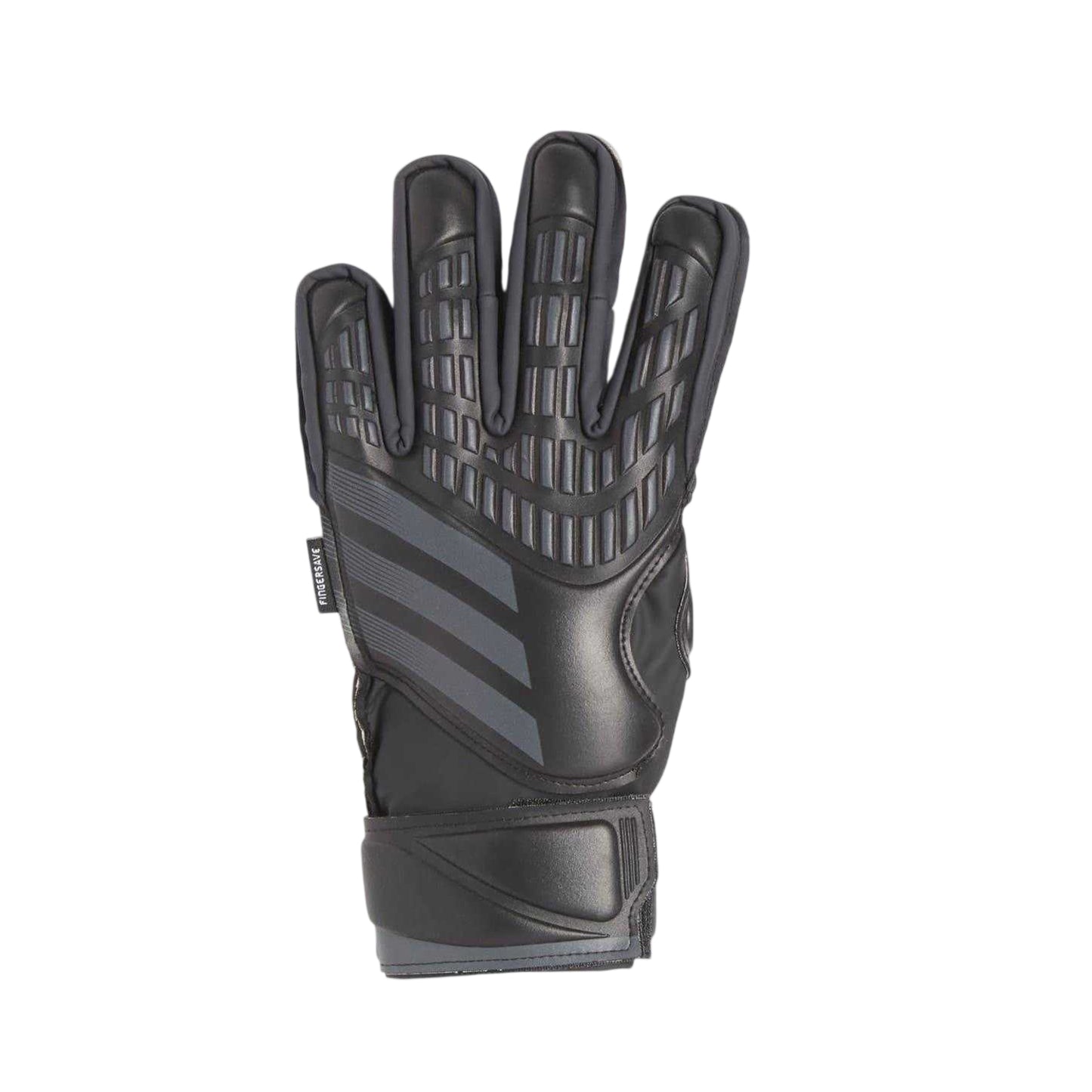 Black - Back - Adidas Childrens-Kids Predator Match Fingersave Football Goalkeeper Gloves