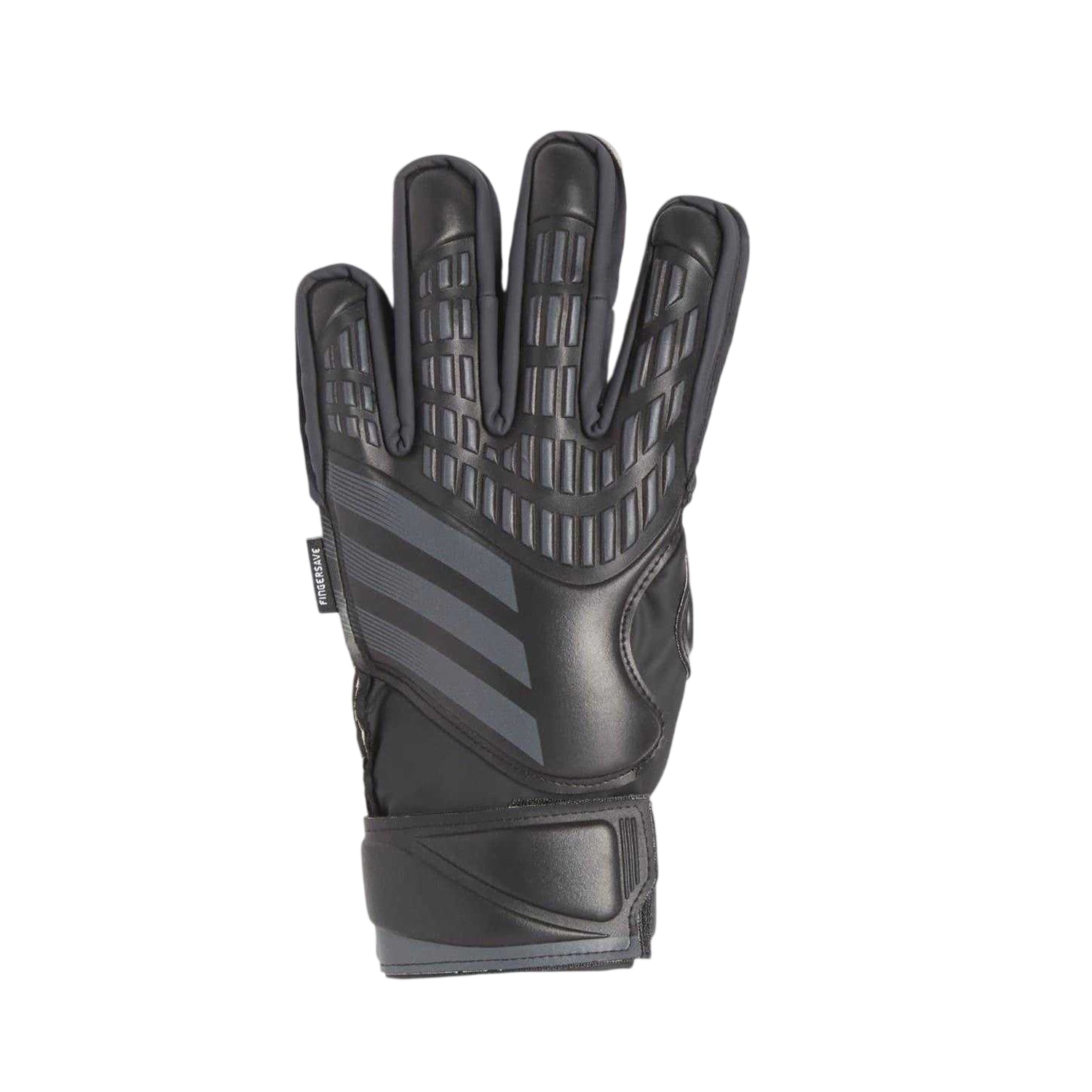 Black - Back - Adidas Childrens-Kids Predator Match Fingersave Football Goalkeeper Gloves