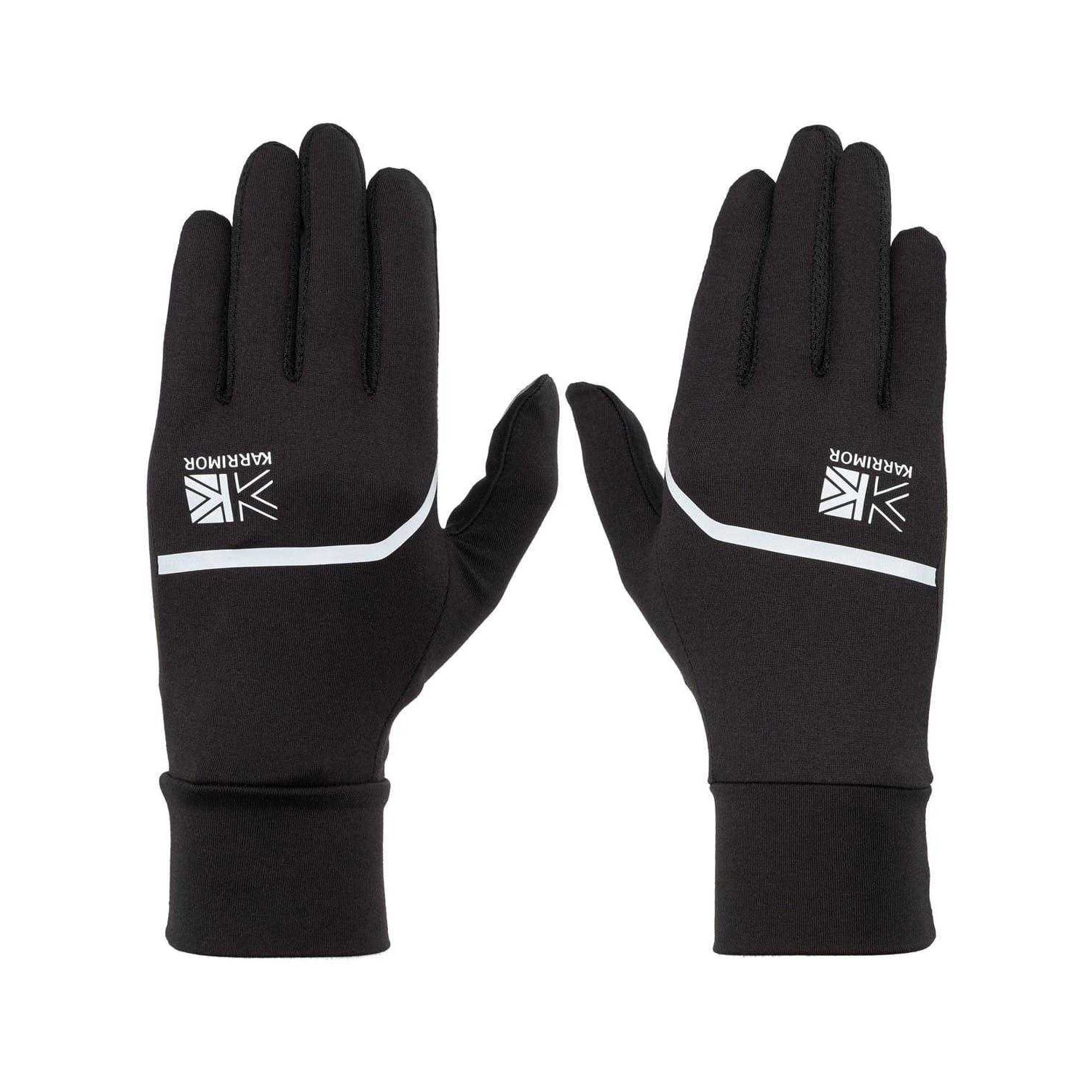 Black - Front - Karrimor Womens-Ladies Touch Screen Running Gloves