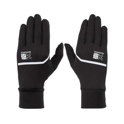 Black - Front - Karrimor Womens-Ladies Touch Screen Running Gloves