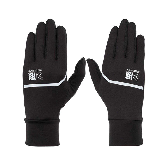 Black - Front - Karrimor Womens-Ladies Touch Screen Running Gloves