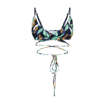 Multicoloured - Front - Hugo Womens-Ladies Bio Floral Bikini Top