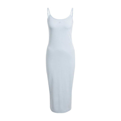Blue - Front - Adidas Womens-Ladies All SZN Cotton Midi Dress