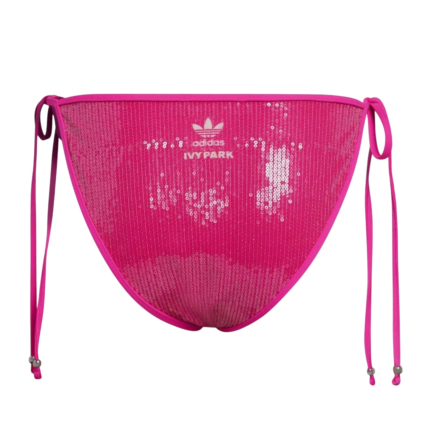 Pink - Back - Adidas Womens-Ladies Sequin Bikini Bottoms