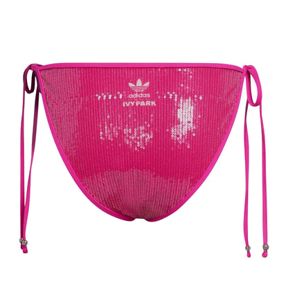 Pink - Back - Adidas Womens-Ladies Sequin Bikini Bottoms