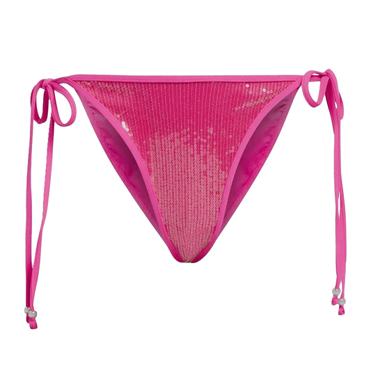 Pink - Front - Adidas Womens-Ladies Sequin Bikini Bottoms