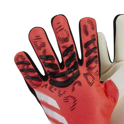 Red-Black - Back - Adidas Childrens-Kids Predator Pro Goalkeeping Goalkeeper Gloves