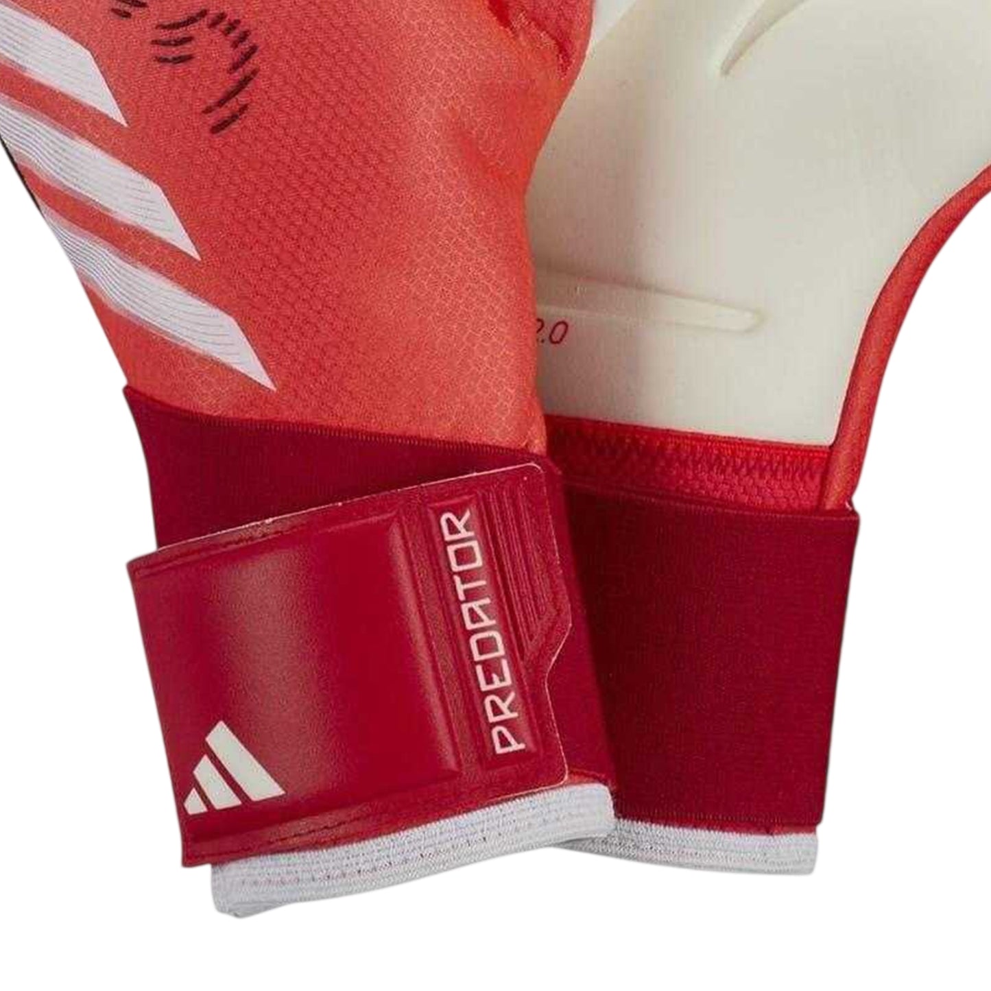 Red-Black - Side - Adidas Childrens-Kids Predator Pro Goalkeeping Goalkeeper Gloves