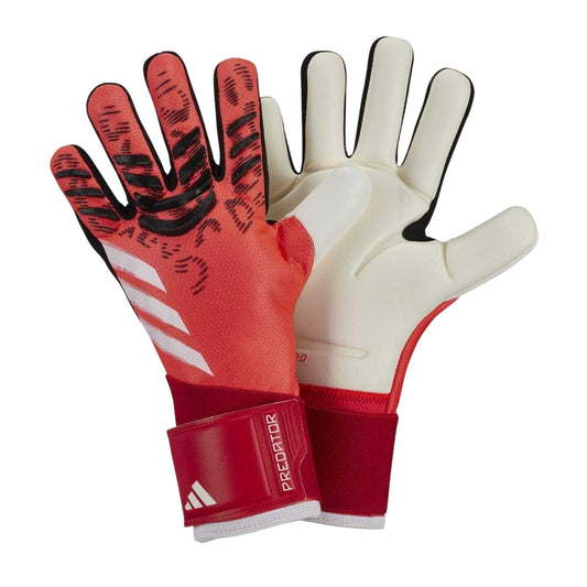 Red-Black - Front - Adidas Childrens-Kids Predator Pro Goalkeeping Goalkeeper Gloves