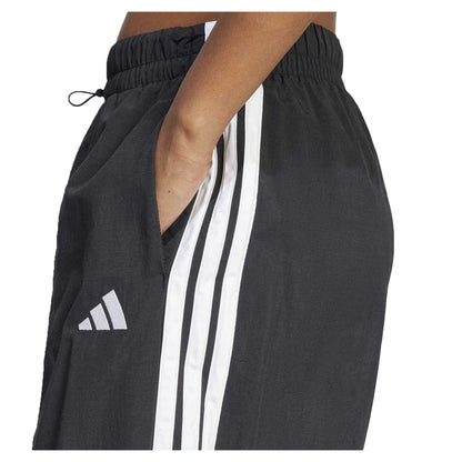 Black-White - Side - Adidas Womens-Ladies Essentials Tracksuit Bottoms