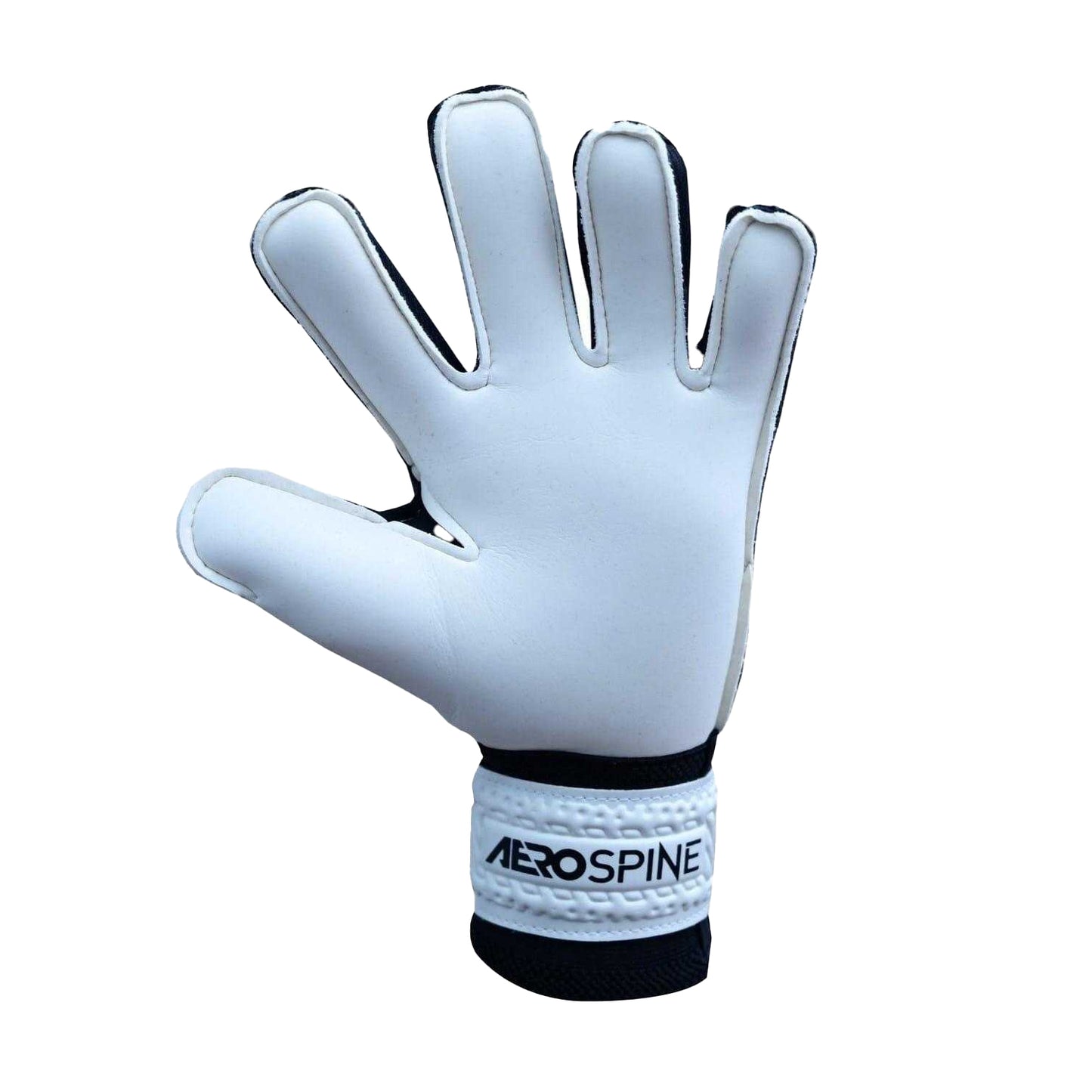 White-Black - Side - Sondico Childrens-Kids Aerospine Goalkeeping Goalkeeper Gloves