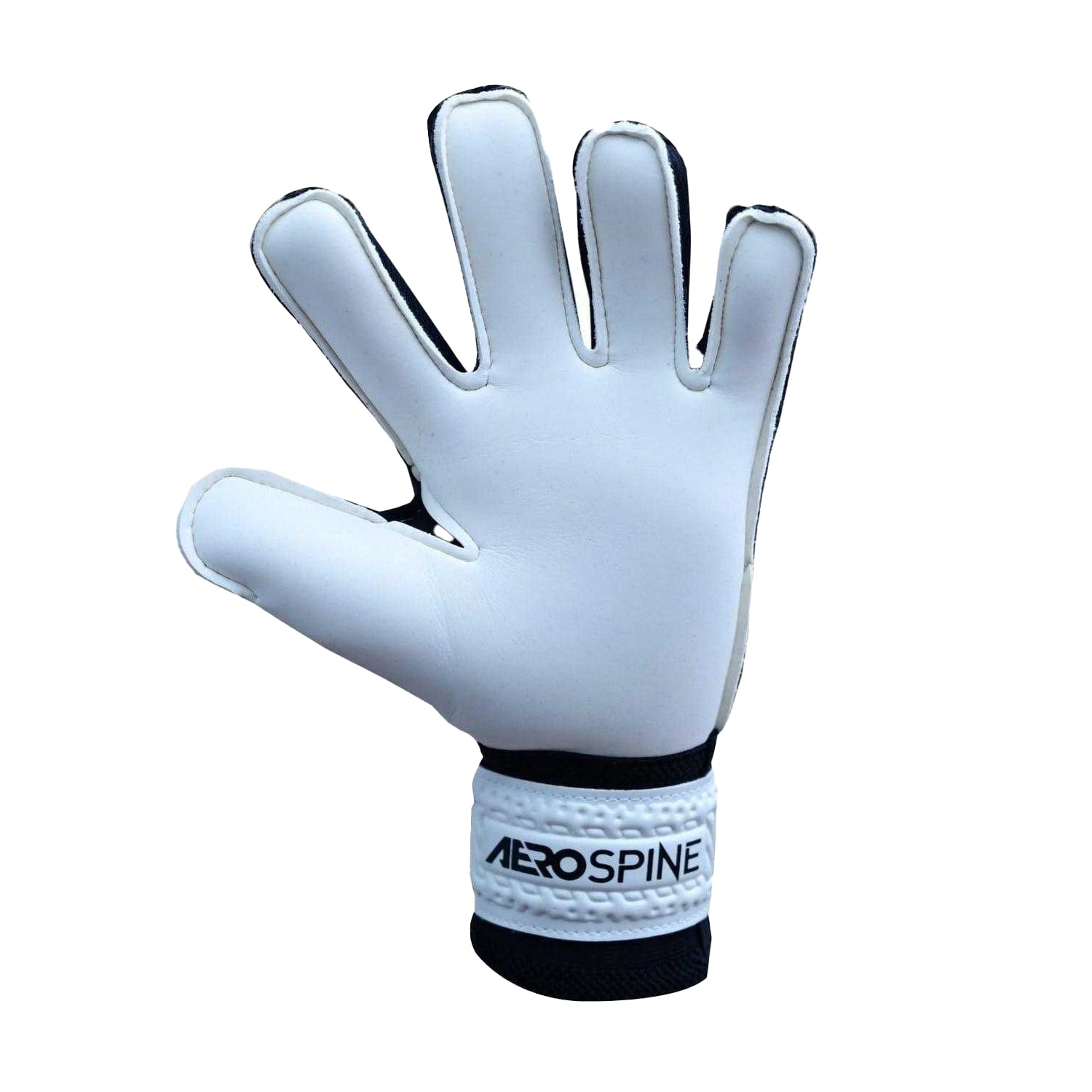 White-Black - Side - Sondico Childrens-Kids Aerospine Goalkeeping Goalkeeper Gloves