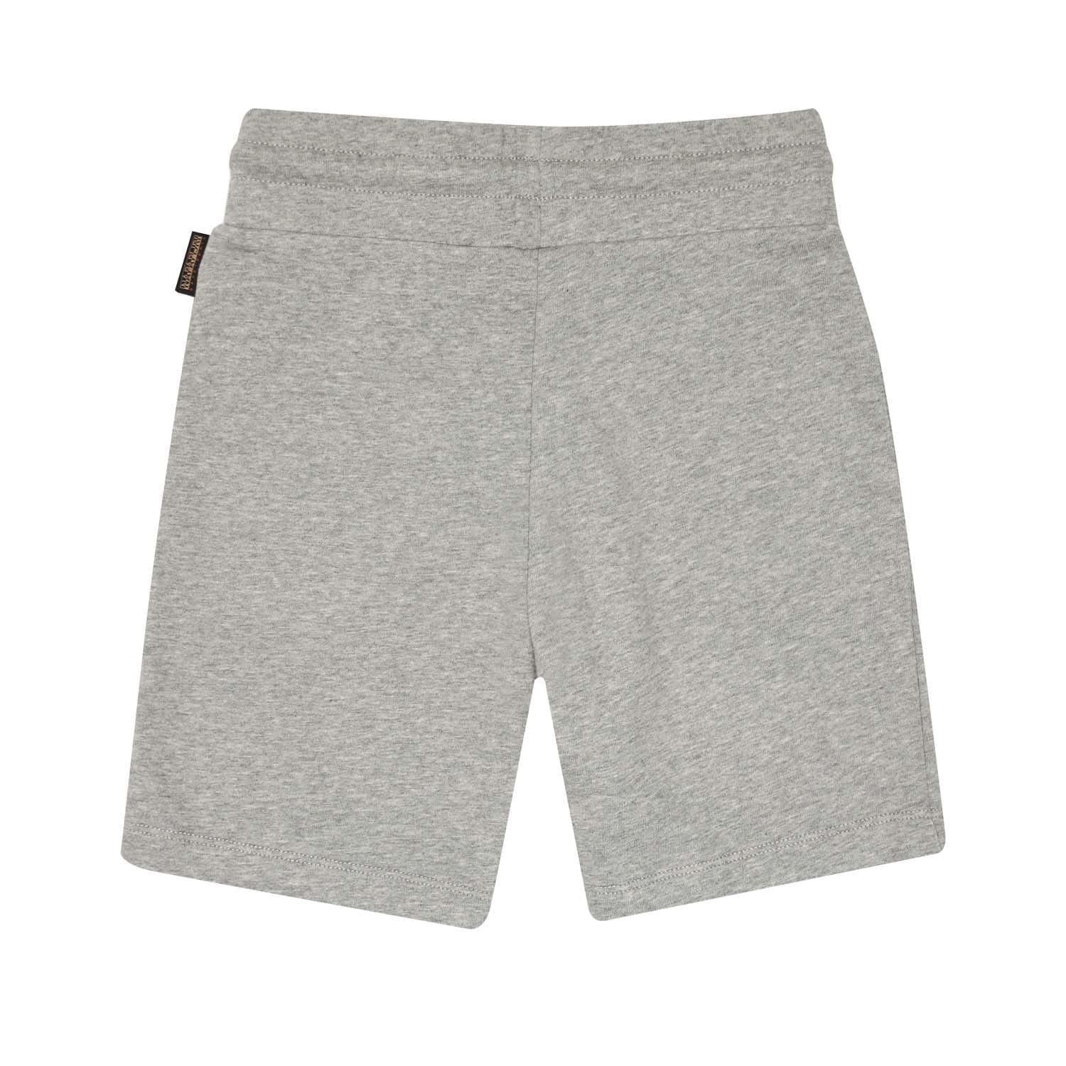 Grey - Back - Napapijri Childrens-Kids Kitik Shorts