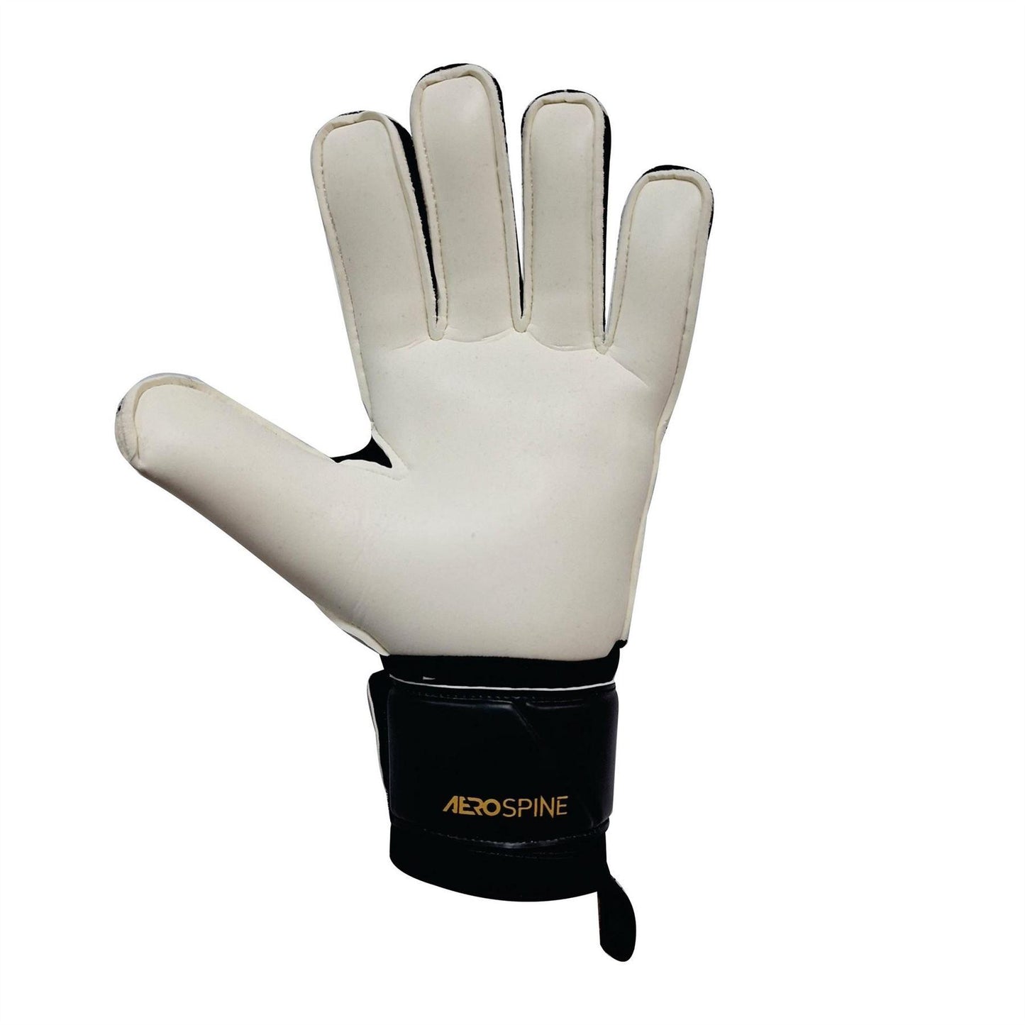 Black-Gold - Side - Sondico Unisex Adult Aerospine Goalkeeper Gloves
