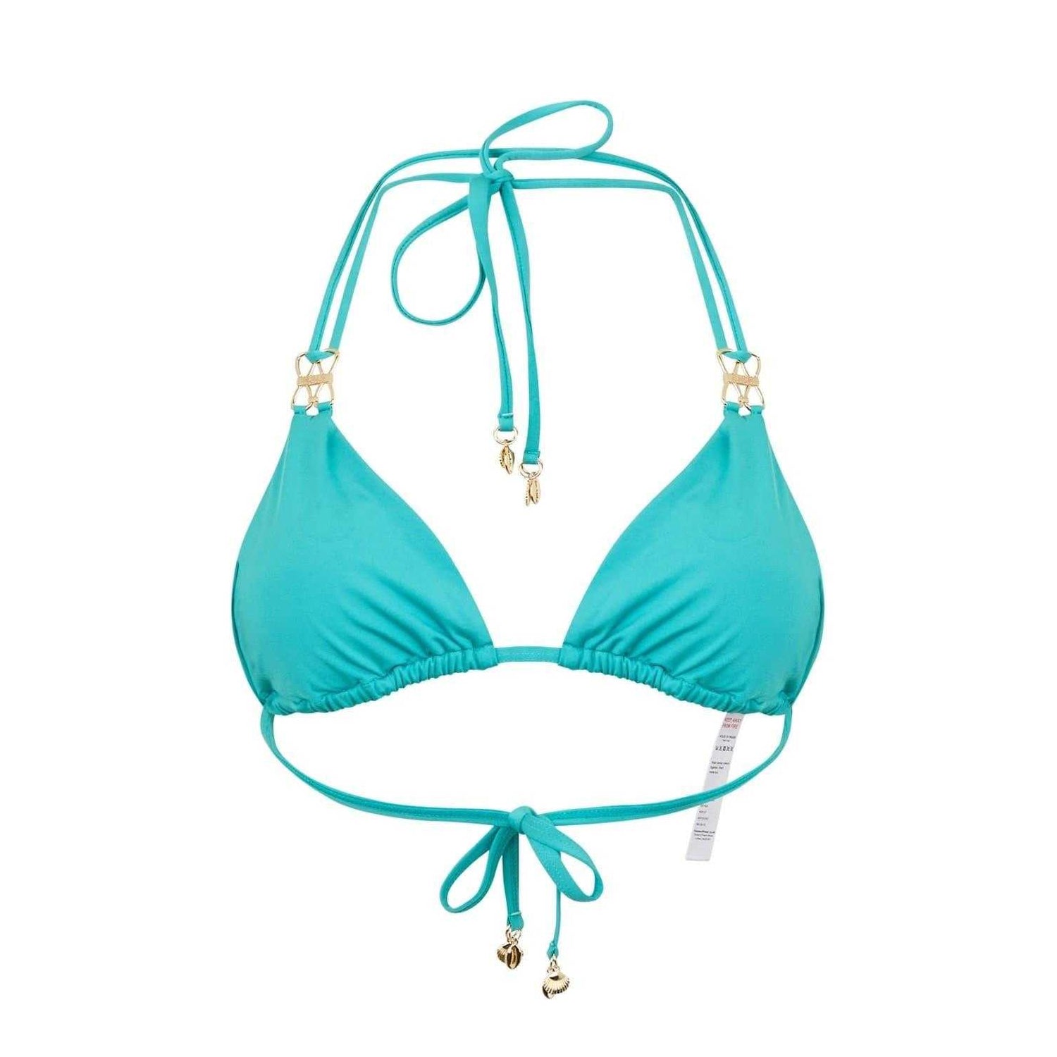 Aqua - Back - Biba Womens-Ladies Kayla Bikini Top