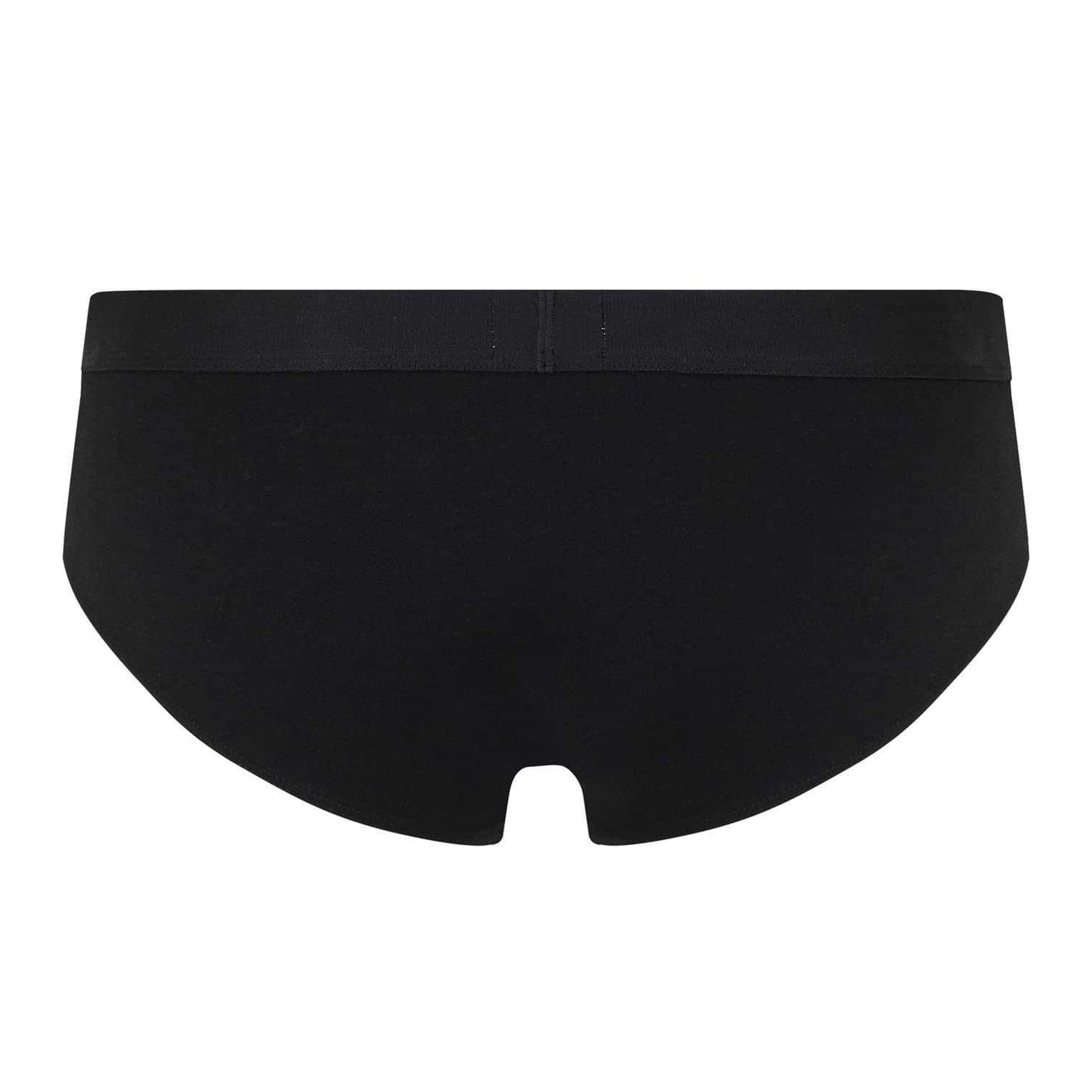 Black - Back - Boss Mens Logo Cotton Briefs (Pack of 3)