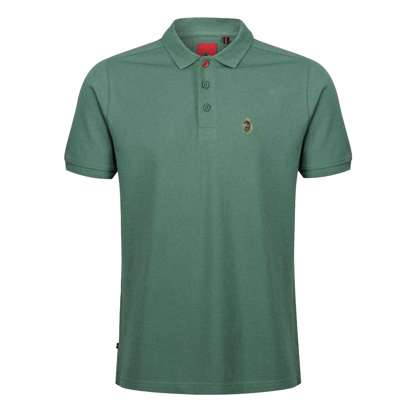 Green - Front - Luke 1977 Mens Robbie Embroidered Logo Regular Polo Shirt