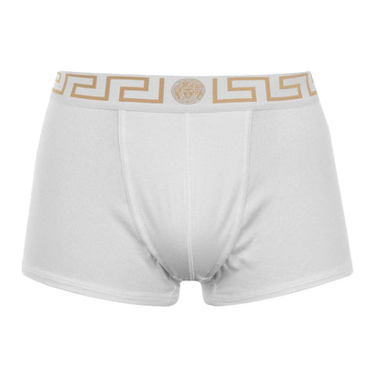 Black-White - Back - Versace Mens Greca Cotton Underwear (Pack of 2)