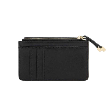 Black - Back - Armani Exchange Womens-Ladies Minimalist Card Holder