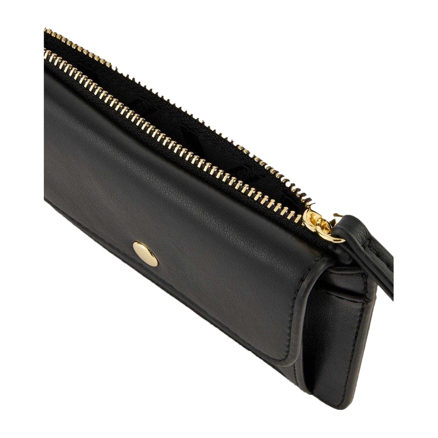 Black - Side - Armani Exchange Womens-Ladies Minimalist Card Holder