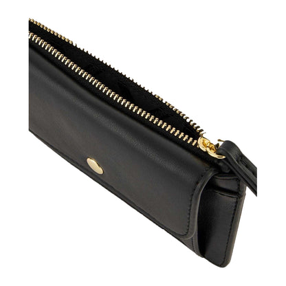Black - Side - Armani Exchange Womens-Ladies Minimalist Card Holder