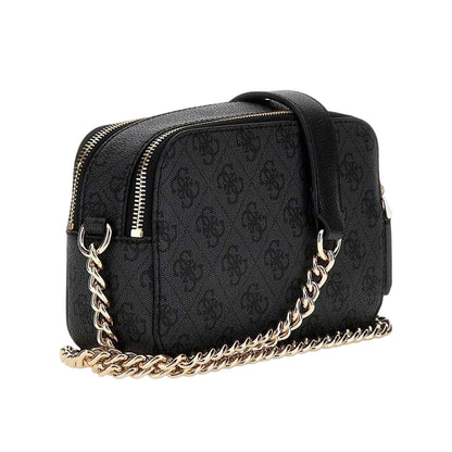 Coal - Back - Guess Noelle II Faux Leather Camera Bag
