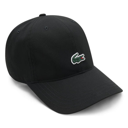 Black - Front - Lacoste Childrens-Kids Logo Dobby Baseball Cap