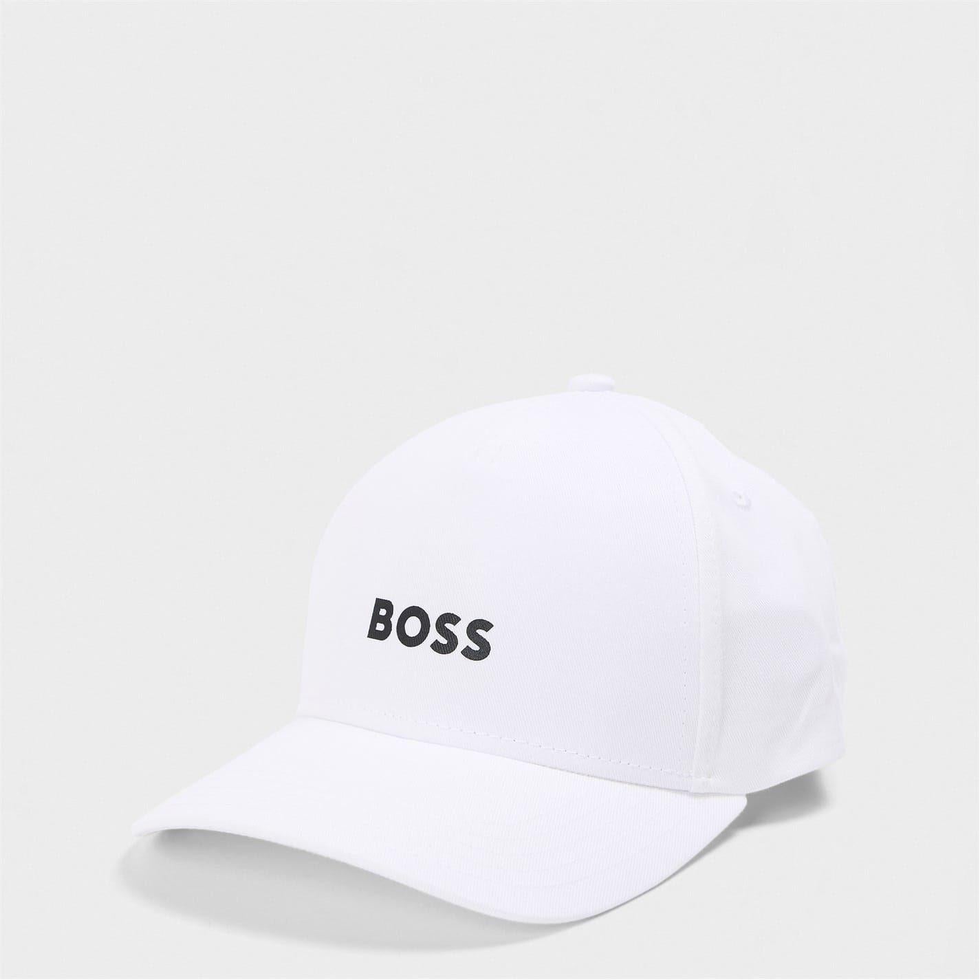 White - Front - Boss Unisex Adult Seth Embroidered Logo Baseball Cap