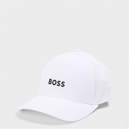 White - Front - Boss Unisex Adult Seth Embroidered Logo Baseball Cap