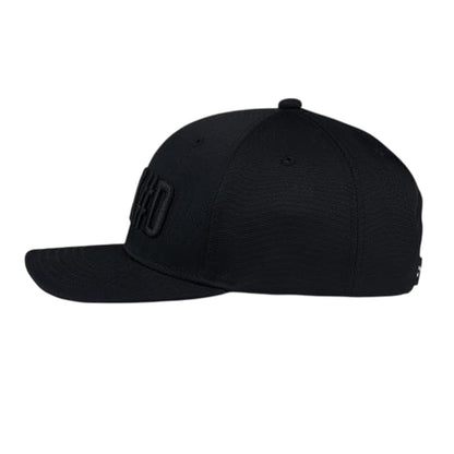 Black - Side - Callaway Mens Nuked Logo Cotton Logo Baseball Cap