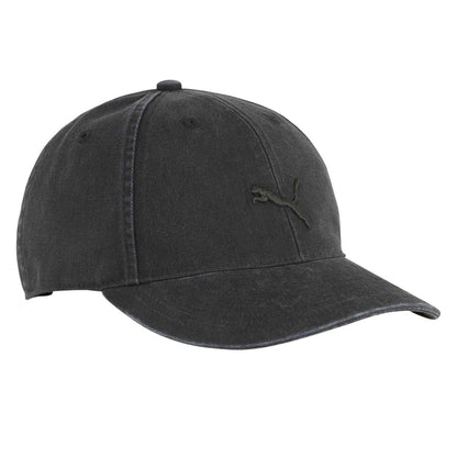 Puma Black - Front - Puma Unisex Adult Premium Essential Classic Logo Baseball Cap