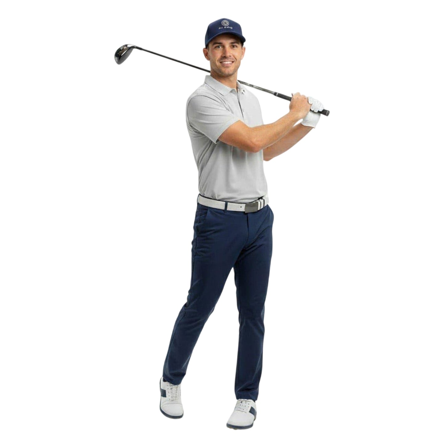 Navy - Side - Callaway Mens Ai One Embroidered Logo Baseball Cap