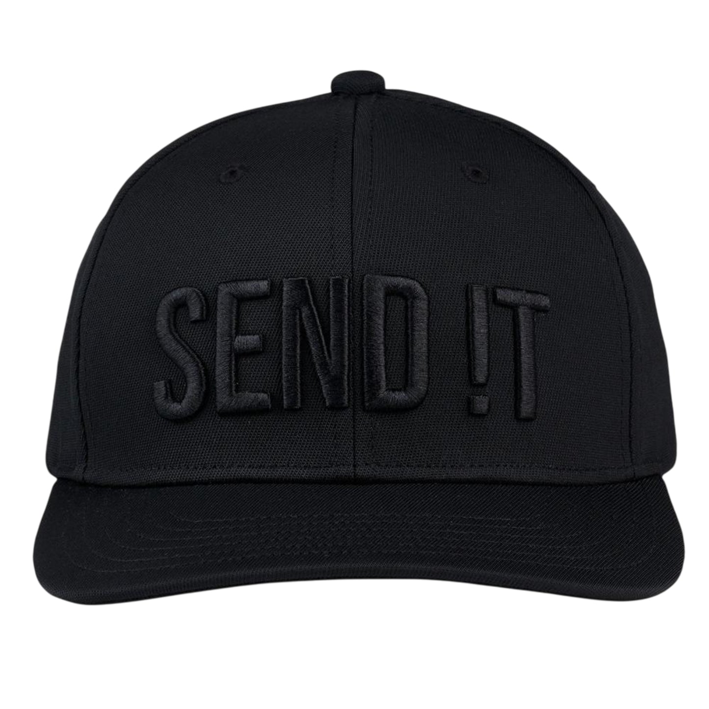 Black - Pack Shot - Callaway Mens Sendit Raised Lettering Sport Baseball Cap