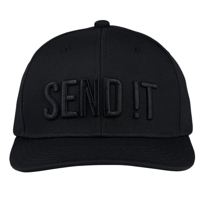 Black - Pack Shot - Callaway Mens Sendit Raised Lettering Sport Baseball Cap